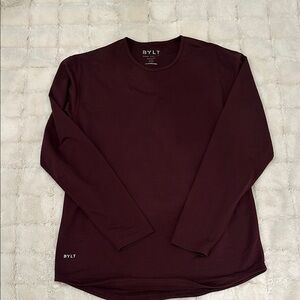 Men's Maroon Long Sleeve Shirt